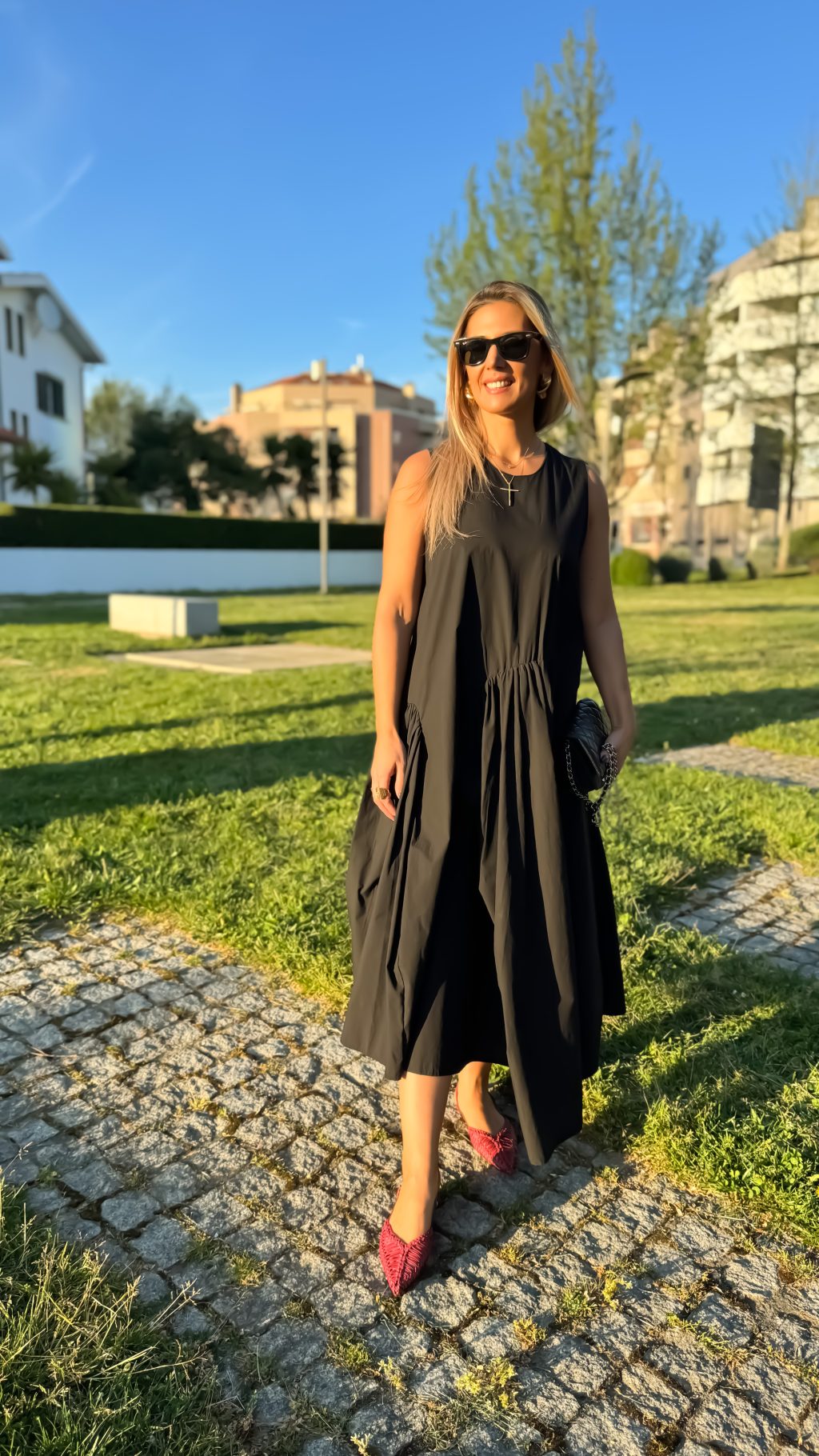 Black Popelin Dress