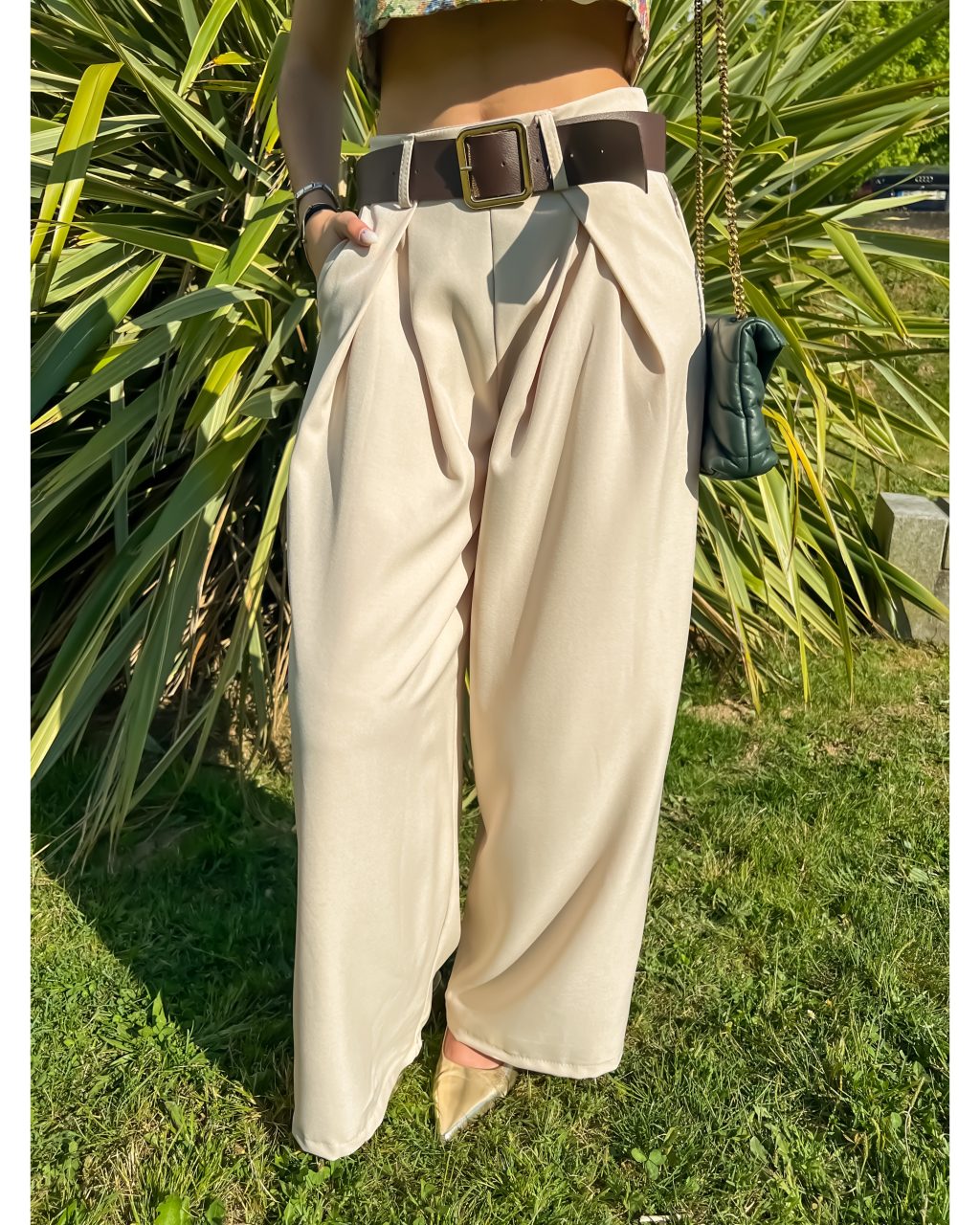 Wide Pants - Bege