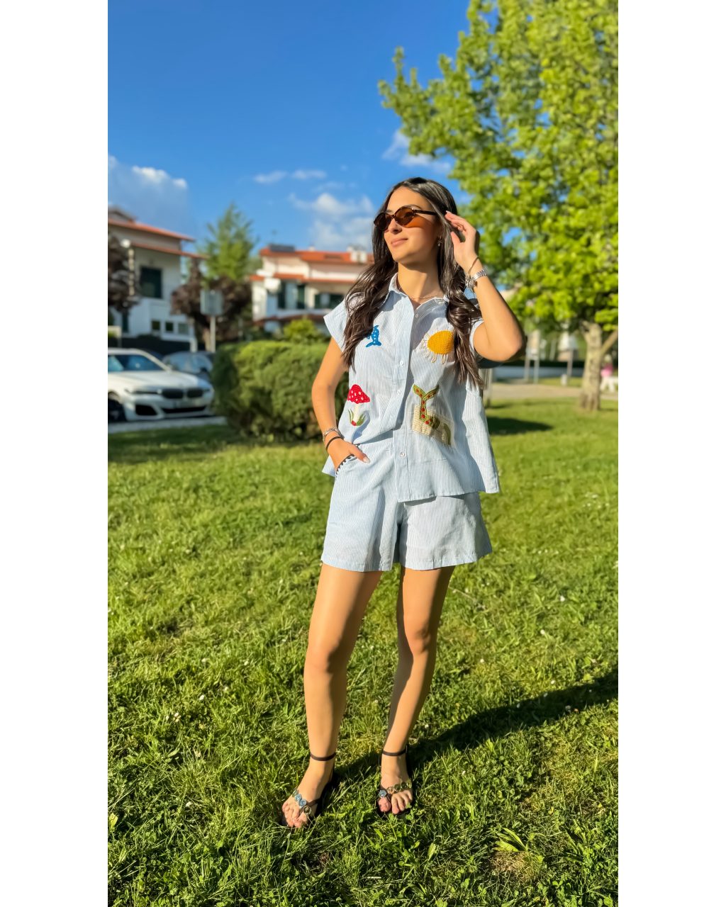Blue Striped Set