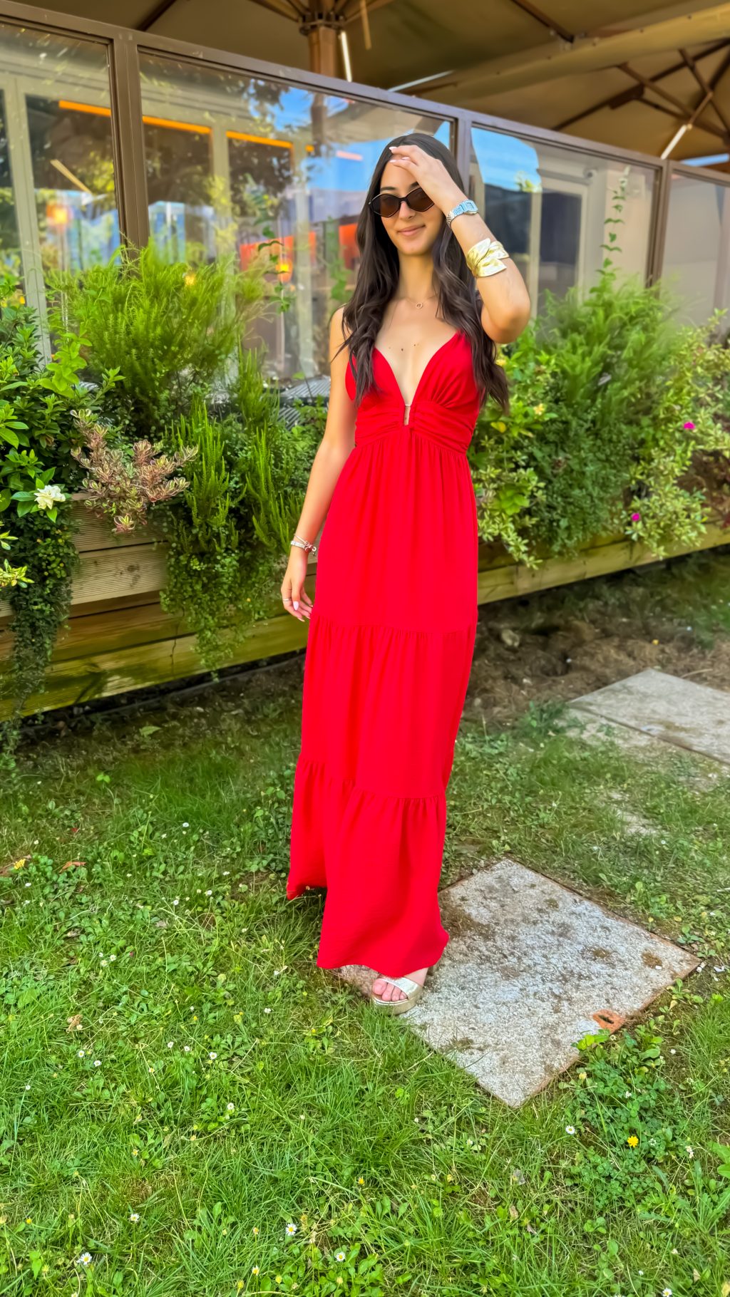 Vestido Vermelho alça Fina