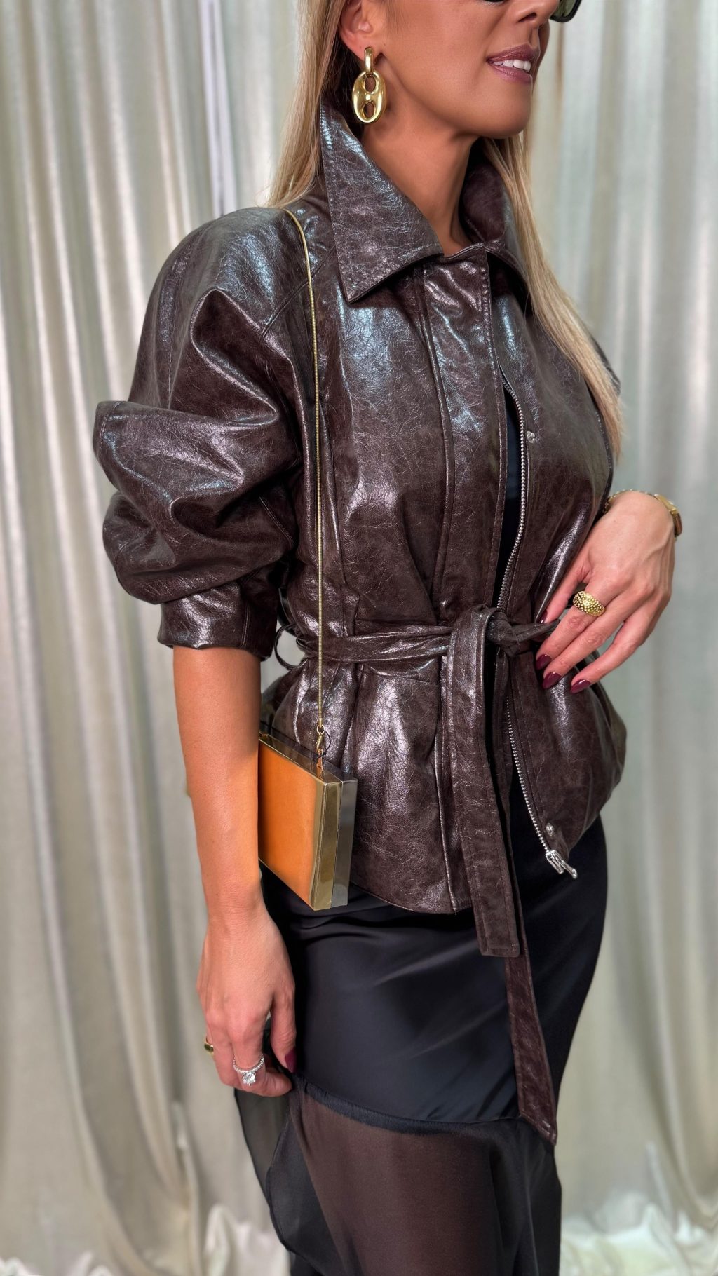 Bomber Lumina Castanho