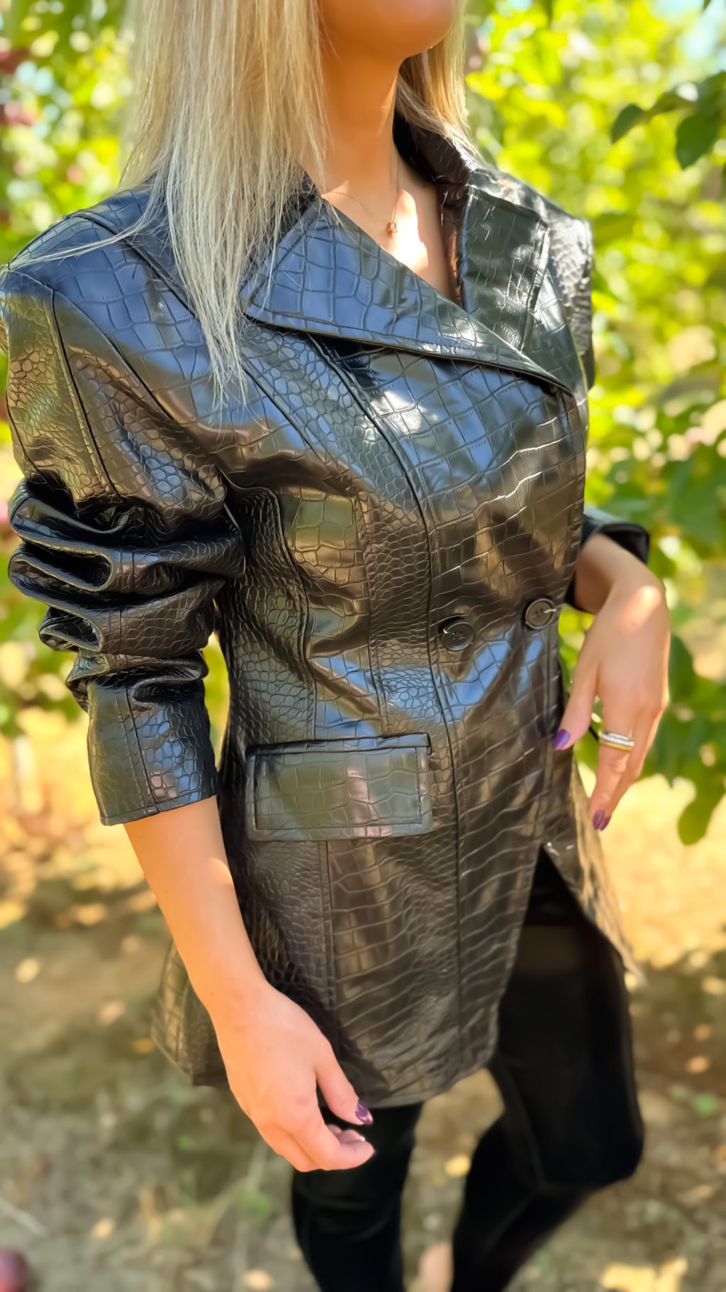 Blazer Preto Martelado